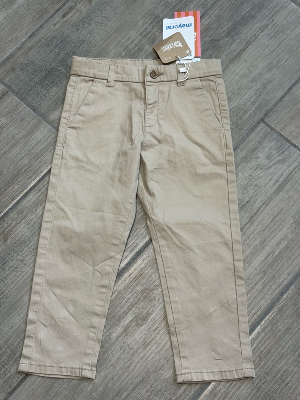 Mayoral Tan Khaki Boys Casual Chino Pants